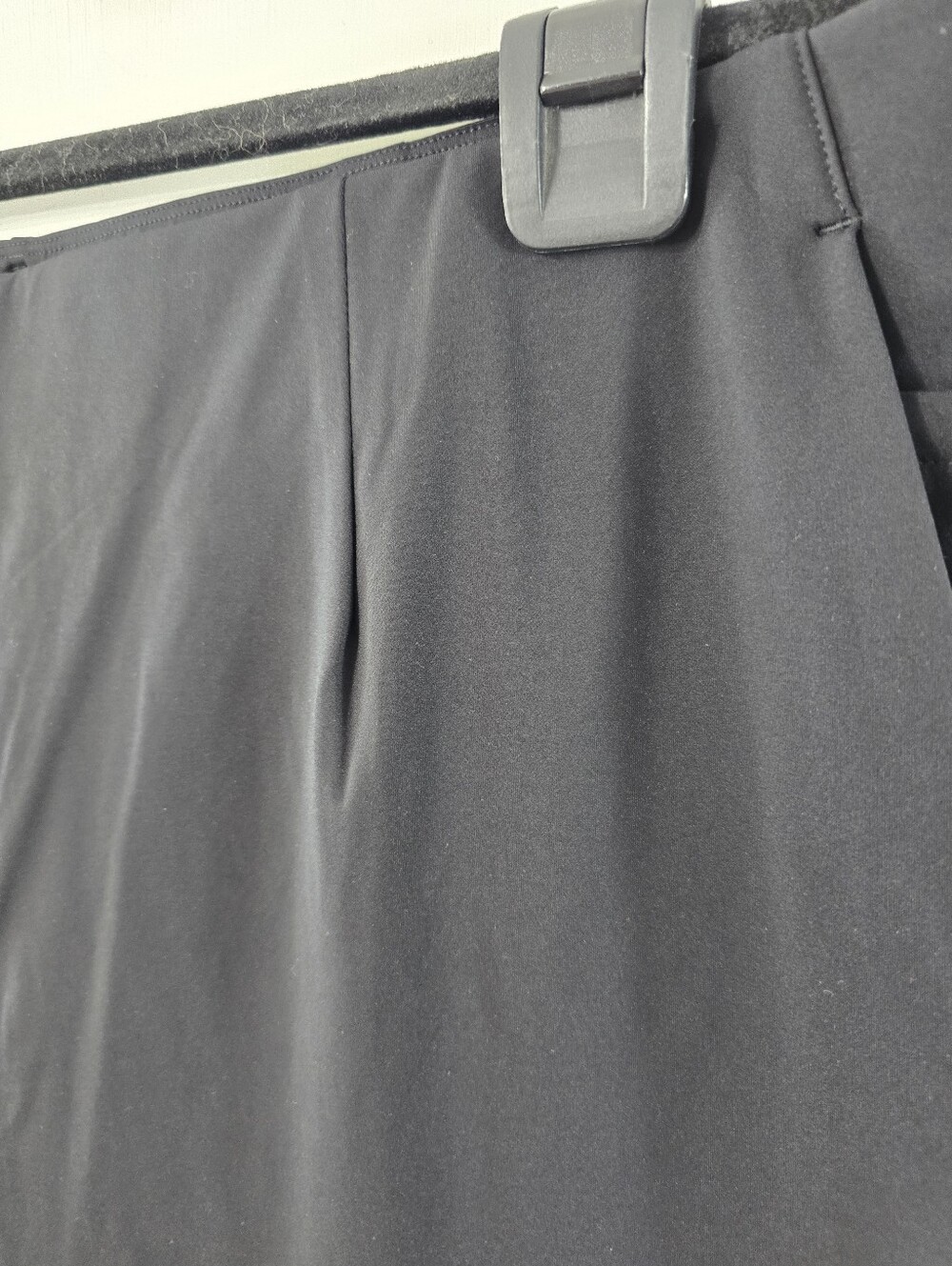 ADAY Turn It Up A Day Tapered Solid Black Techcore Tech Jersey Knit Trouser Pant - Picture 9 of 15